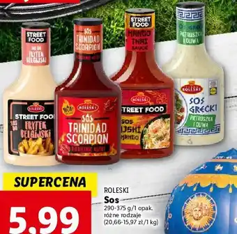 Lidl Sos do frytek belgijskich roleski street food oferta