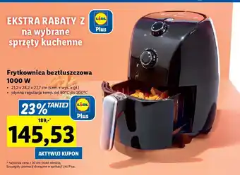 Lidl Frytkownica beztłuszczowa 1000 w silvercrest oferta