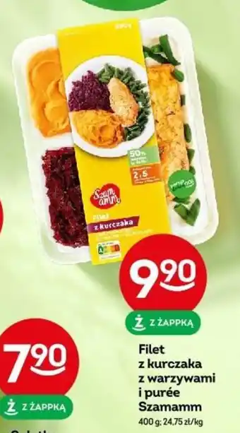Żabka Filet z kurczaka z warzywami i purée Szamamm 400 g oferta