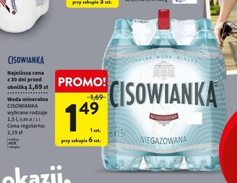 Intermarche Woda niegazowana cisowianka oferta