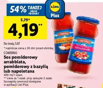 Lidl Sos do makaronu napolitan style combino oferta