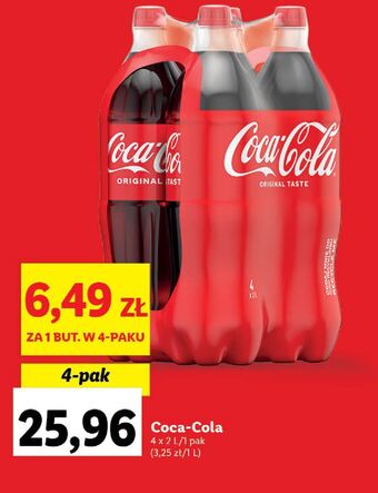 Lidl Napój coca-cola oferta
