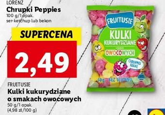 Lidl Chrupki kukurydziane owocowe fruitusie oferta