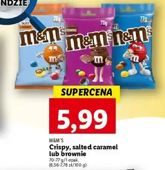 Lidl Draże crispy m&m's oferta