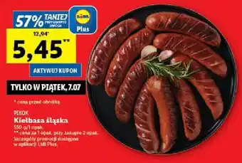 Lidl Kiełbasa śląska premium pikok oferta