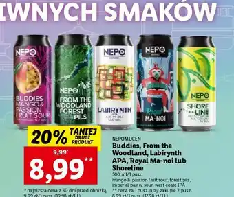 Piwo nepomucen from the woodland forest pils