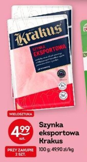Żabka Szynka eksportowa Krakus 100 g oferta