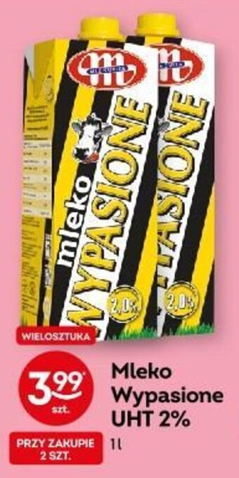 Żabka Mleko Wypasione UHT 2% 1 l oferta
