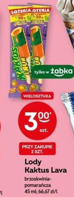 Żabka Lody Kaktus Lava 45 ml oferta
