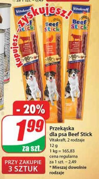 Dino Przysmak dla psa wołowy vitakraft beef stick oferta