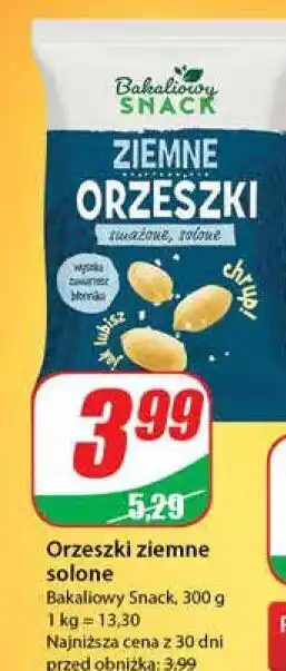 Dino Orzeszki ziemne smażone solone bakaliowy snack oferta