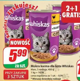 Dino Karma dla kota z kurczakiem w sosie whiskas oferta