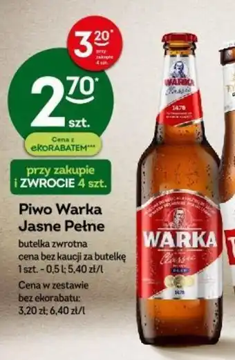 Żabka Piwo Warka Jasne Pełne 500 ml oferta