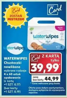 Kaufland Chusteczki nawilżane czystą wodą waterwipes oferta