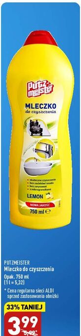 ALDI Mleczko do czyszczenia lemon putzmeister oferta