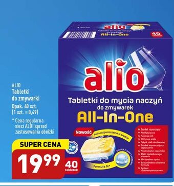 ALDI Tabletki do zmywarki all in one alio oferta