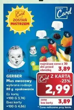 Kaufland Deserek jabłko-banan-truskawka gerber oferta