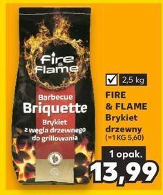 Kaufland Brykiet grillowy fire & flame oferta