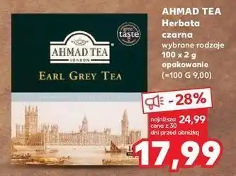 Kaufland Herbata ekspresowa z zawieszką ahmad tea london earl grey oferta
