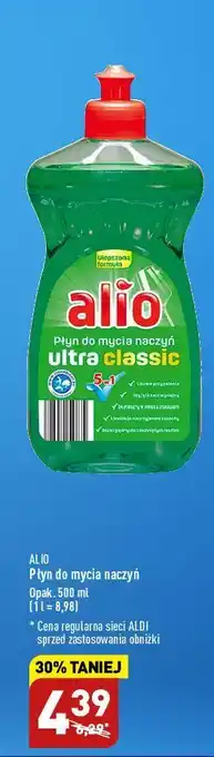 ALDI Płyn do mycia naczyń ultra classic alio oferta