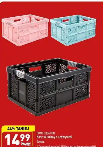 ALDI Kosz składany z uchwytami home creation oferta