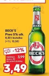 Kaufland Piwo beck's blue oferta