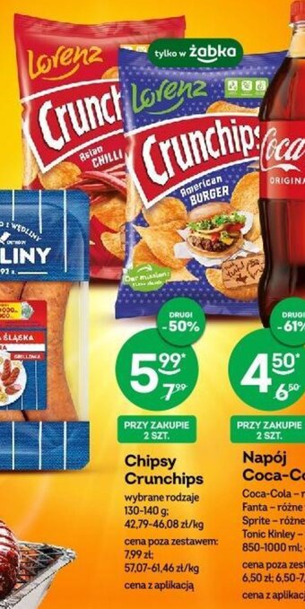 Żabka Chipsy Crunchips 130-140 g oferta