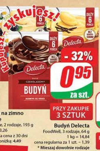 Dino Budyń duży czekoladowy delecta oferta