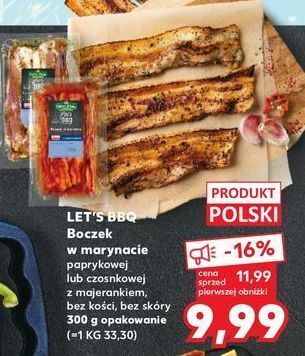 Kaufland Boczek w marynacie paprykowej k-classic let's bbq oferta