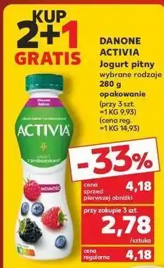 Kaufland Jogurt owoce leśne danone activia oferta