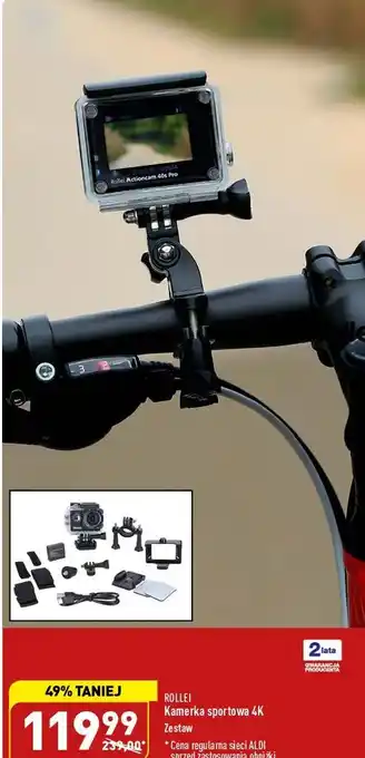 ALDI Kamera sportowa 4k rollei oferta