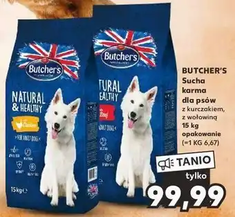 Kaufland Karma dla psa z wołowina butcher's natural & healthy oferta
