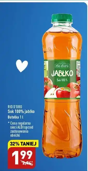 ALDI Sok jabłkowy rio d'oro oferta