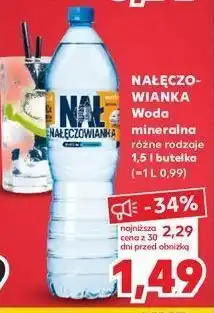 Kaufland Woda niegazowana nałęczowianka oferta