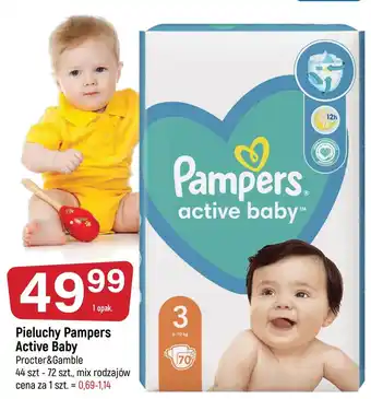 E.Leclerc Pieluszki dla dzieci midi pampers active baby oferta