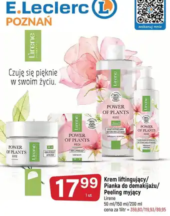 E.Leclerc Krem liftingujący róża lirene power of plants oferta