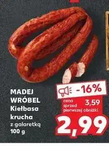 Kaufland Kiełbasa krucha z galaretką madej & wróbel oferta