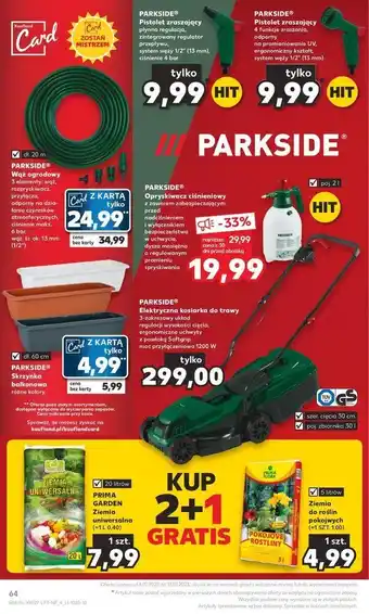 Kaufland Pistolet zraszający parkside oferta