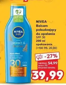 Kaufland Balsam aktywujący opaleniznę spf 30 nivea sun protect & bronze oferta