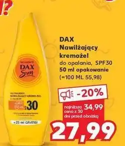 Kaufland Kremo-żel do opalania spf 30 dax sun oferta