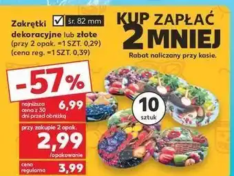 Kaufland Zakrętki do słoików dekorowane 82 mm oferta