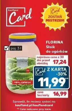 Kaufland Słoik do ogórków 3 l florina (florentyna) oferta