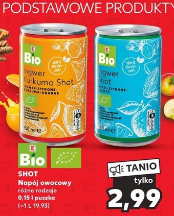 Kaufland Napój shot k-classic bio oferta