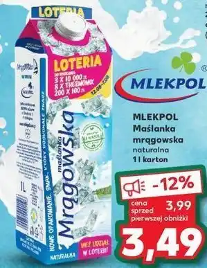 Kaufland Maślanka naturalna mrągowska oferta