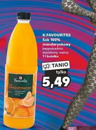 Kaufland Sok mandarynkowy k-classic favourites oferta