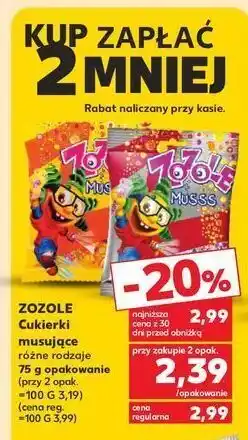 Kaufland Cukierki jabłko-truskawka-wiśnia zozole oferta