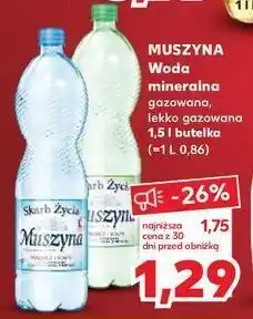 Kaufland Woda niegazowana muszyna skarb życia oferta