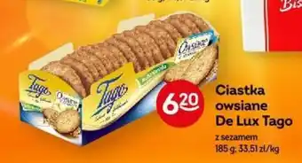Żabka Ciastka owsiane De Lux Tago 185 g oferta
