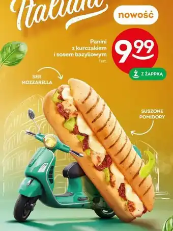 Żabka Panini z kurczakiem i sosem bazyliowym oferta