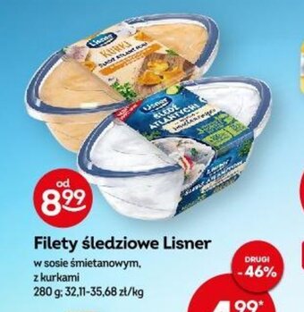 Żabka Filety śledziowe Lisner 280 g oferta